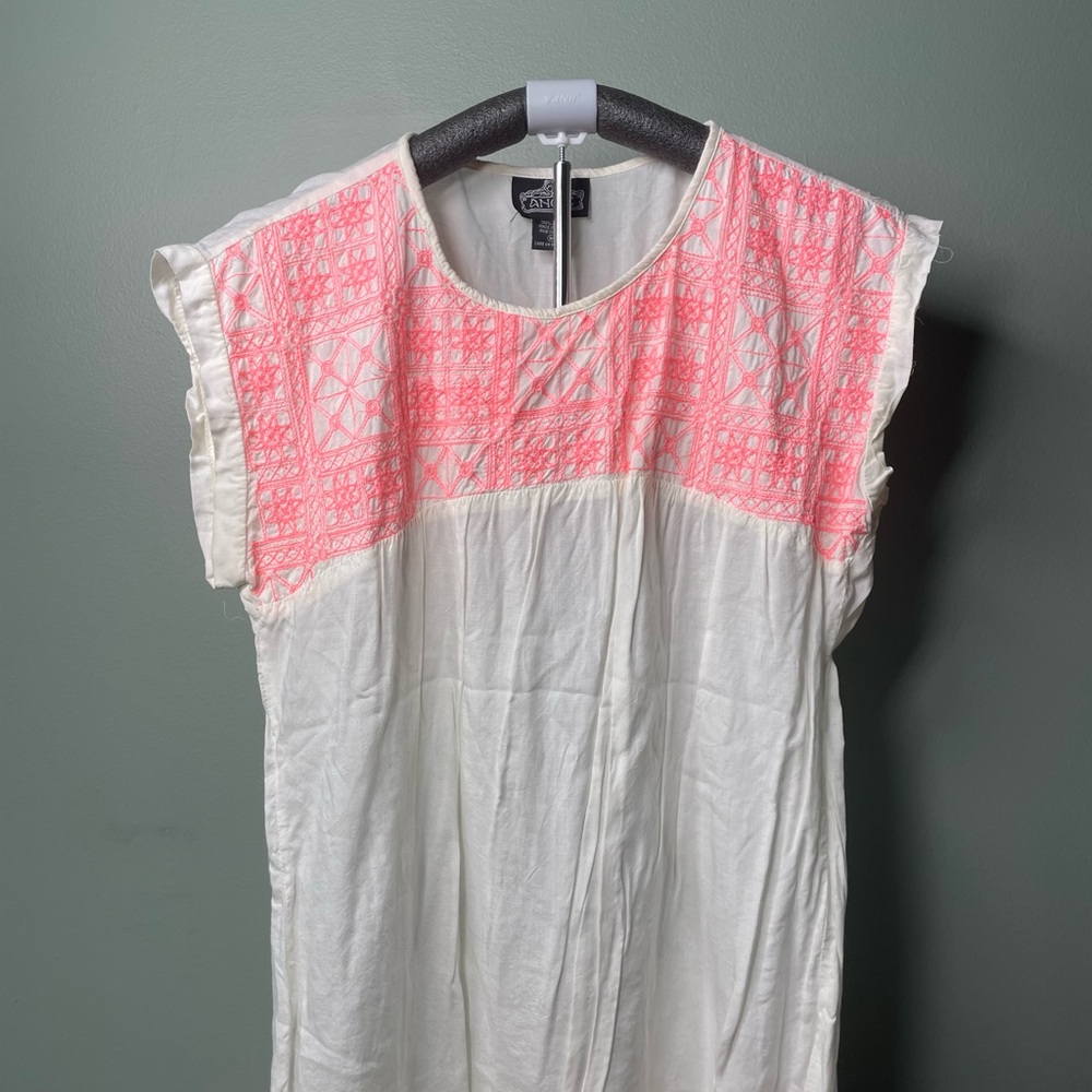 Angie White Rayon Top
